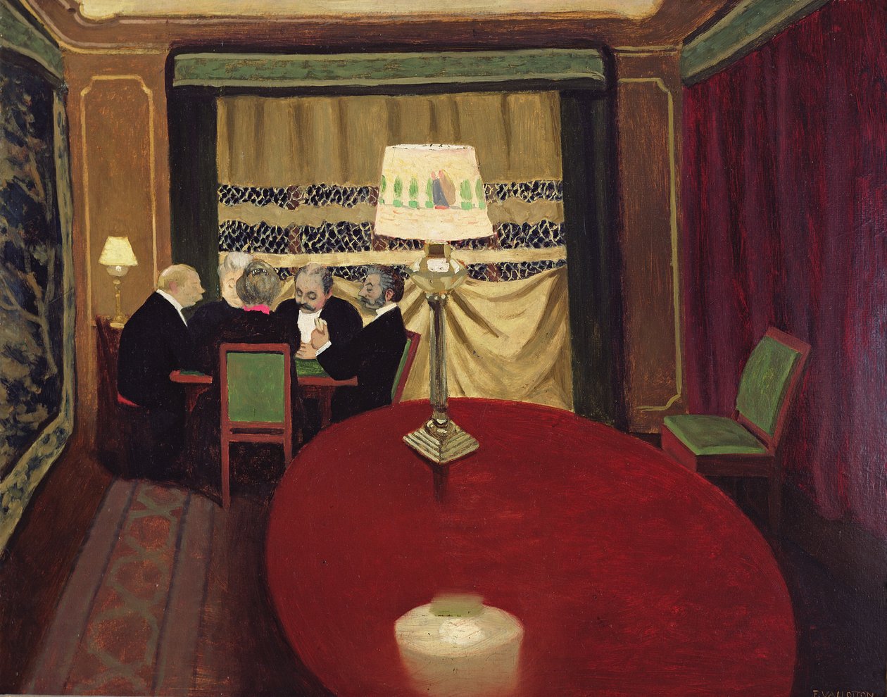 Een ronde poker, 1902 door Felix Edouard Vallotton