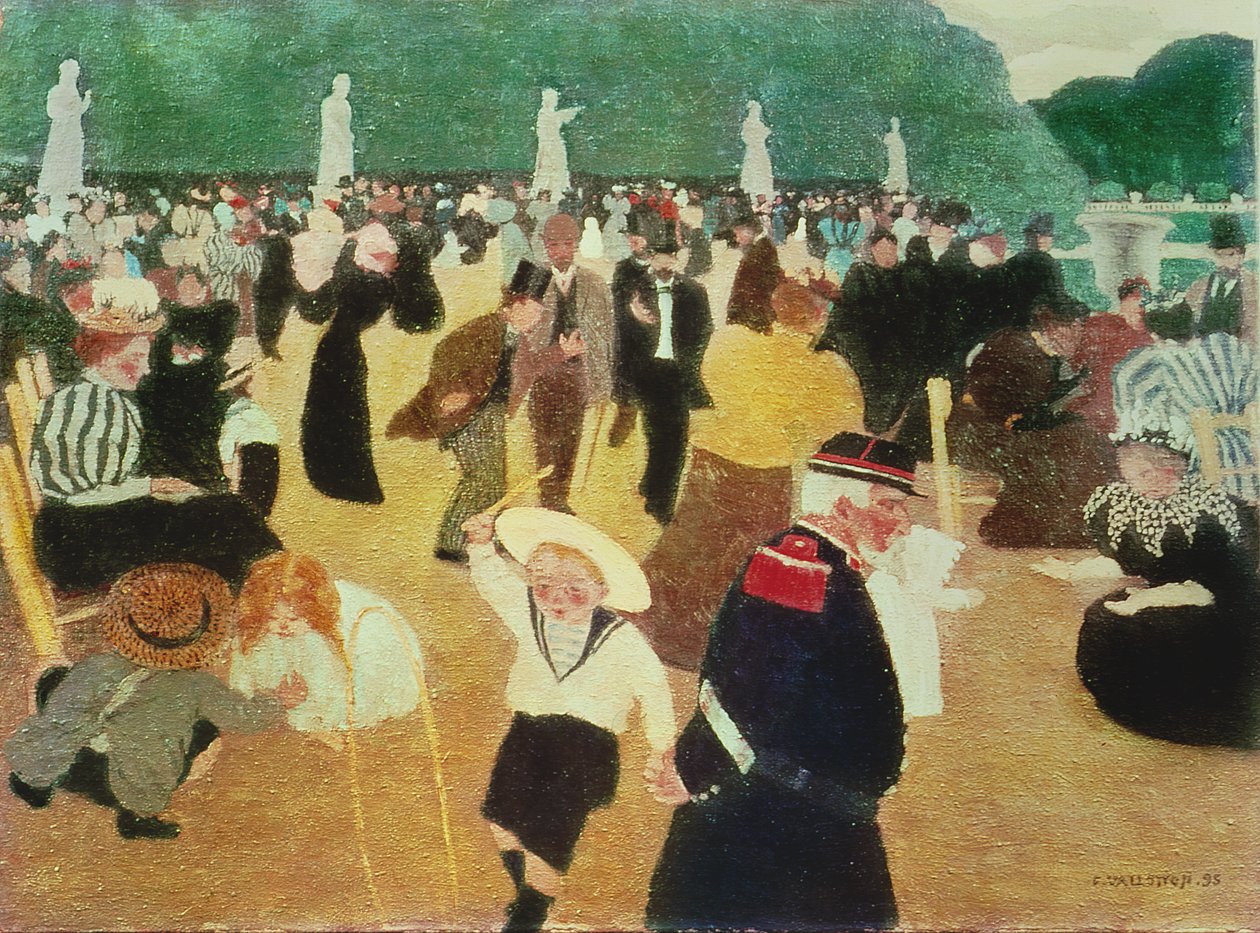 De Luxemburgse Tuinen, 1895 door Felix Edouard Vallotton