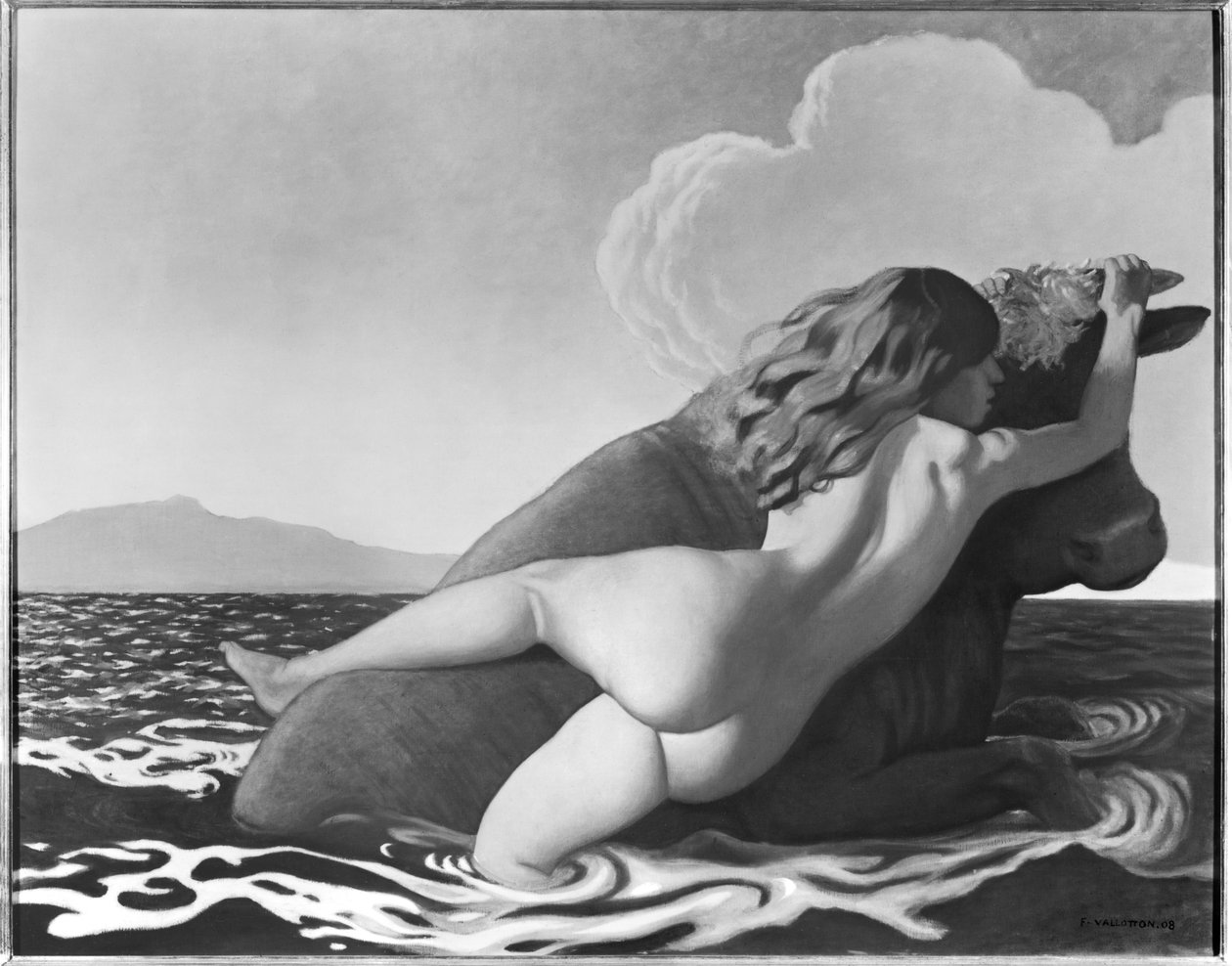 De roof van Europa door Felix Edouard Vallotton