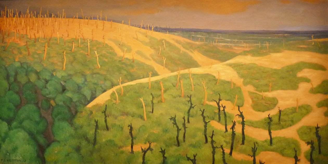 Het bos van Gruerie en de ravijn van Meurissons door Felix Edouard Vallotton