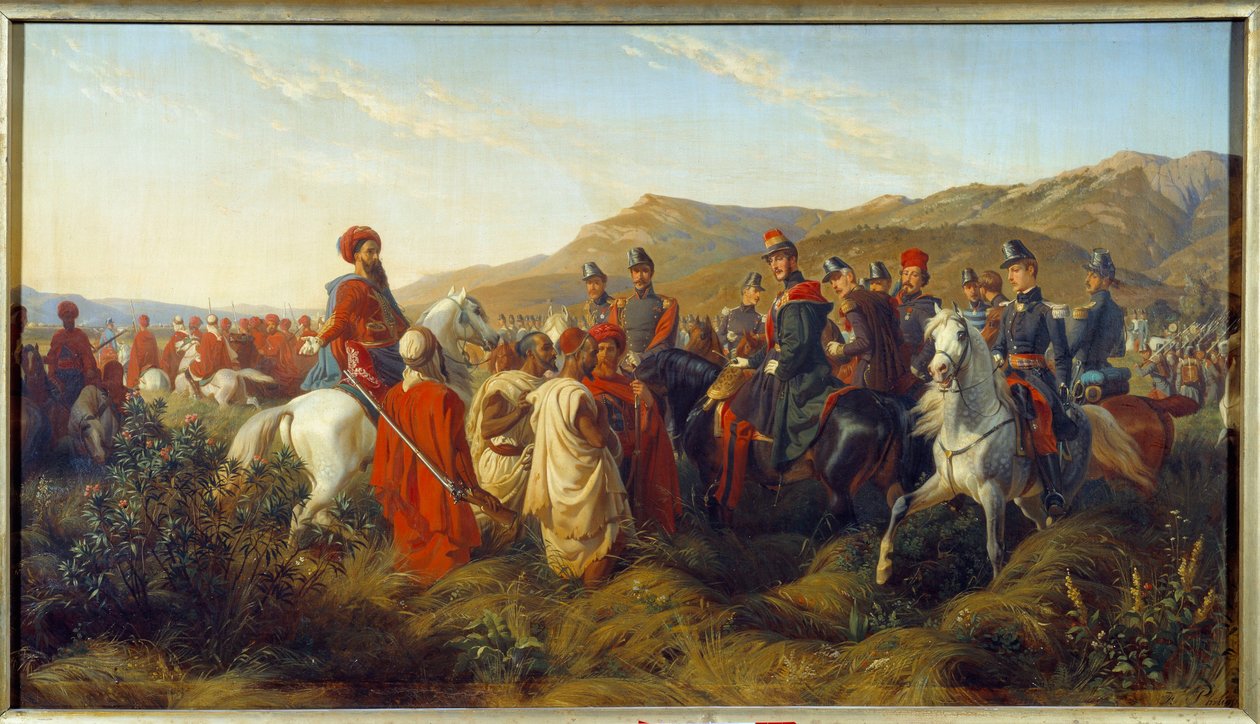 Verovering van Algerije (1830-1847): episode van de campagne van Algerije in 1840 door Felix (after) Philippoteaux