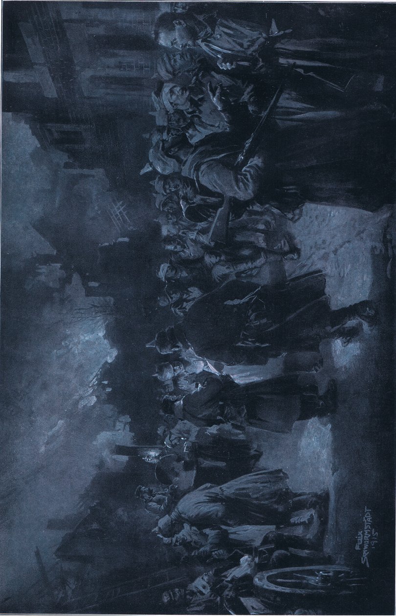 Een pauze in de strijd, uit Hindenburg uitgegeven door Daterlandijrcher Derlag & H Weller Berlijn door Felix (after) Schwormstadt