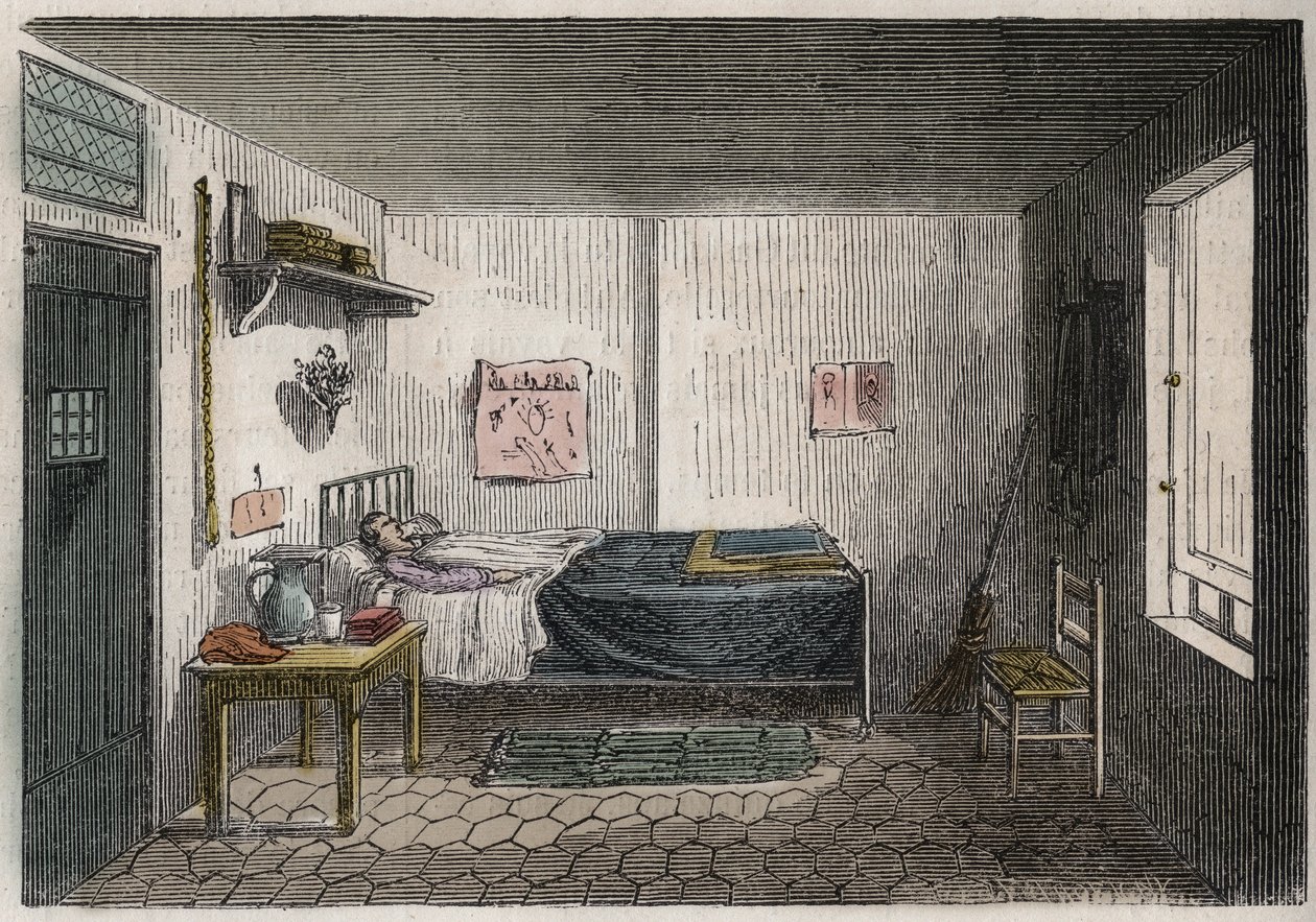 Parijs - Gevangenis de la Petite Roquette (gevangenis voor vrouwen en adolescenten) door Felix (after) Thorigny