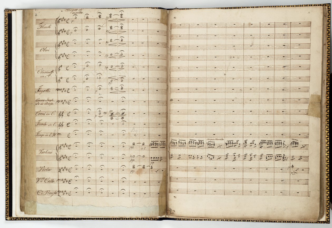 Manuscript partituur van "Een Midzomernachtsdroom", door Felix Mendelssohn door Felix Bartholdy Mendelssohn