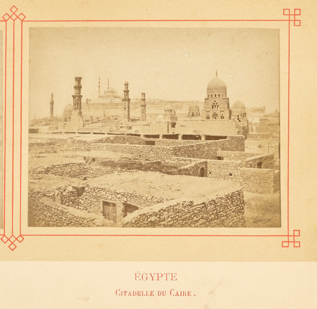 Citadel van Caïro door Félix Bonfils