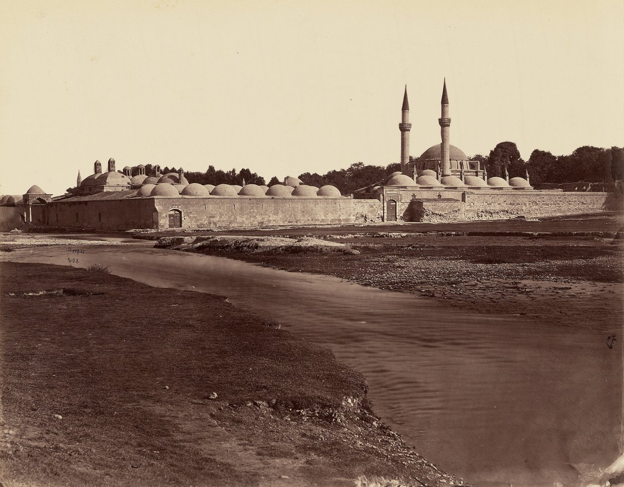 Derwisjenklooster - Damascus door Félix Bonfils