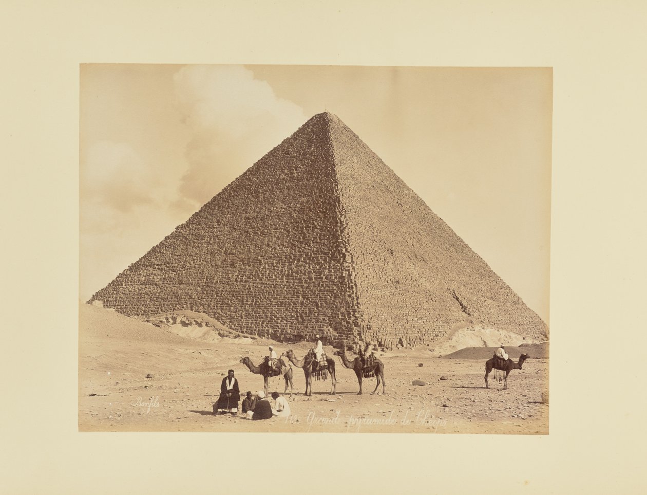 De Grote Piramide van Cheops door Félix Bonfils