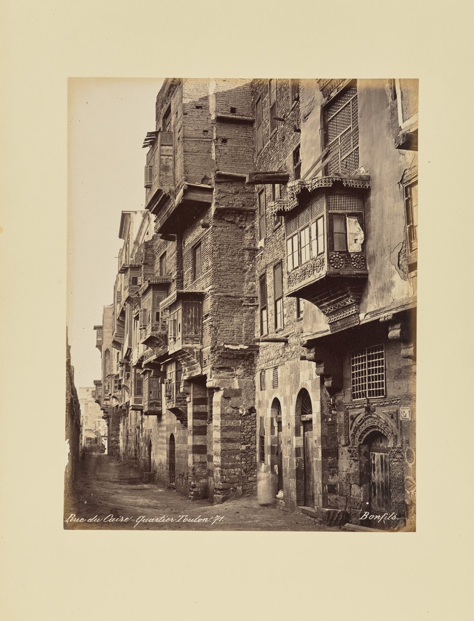 Rue du Caire - Wijk Toulon door Félix Bonfils