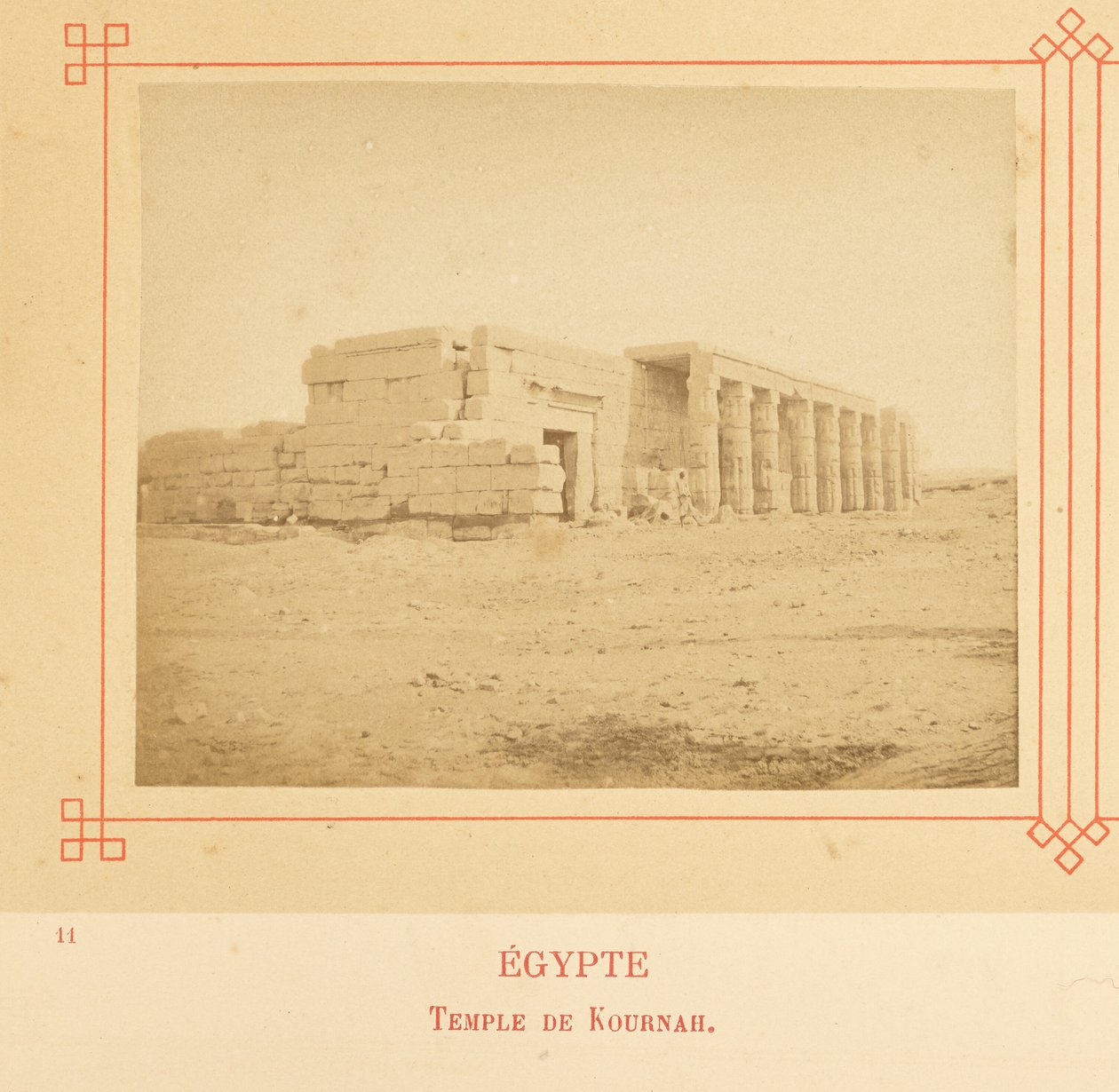 Tempel van Kurnah door Félix Bonfils