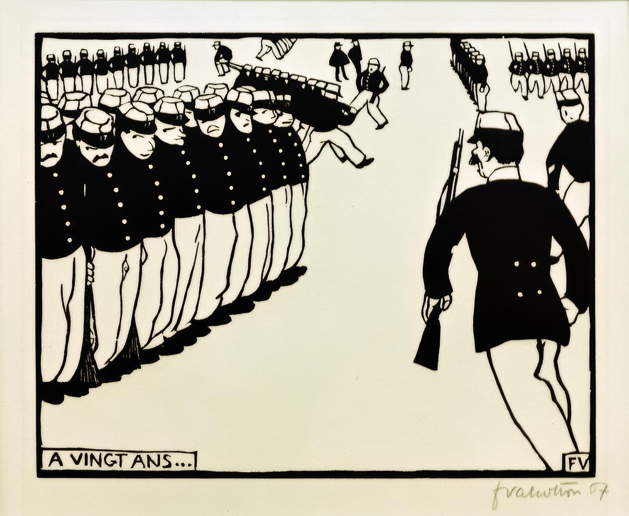 Op twintigjarige leeftijd... door Felix Edouard Vallotton