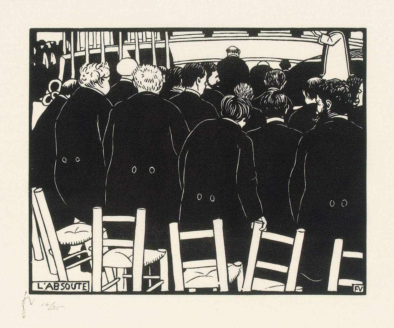 Absolutie door Felix Edouard Vallotton