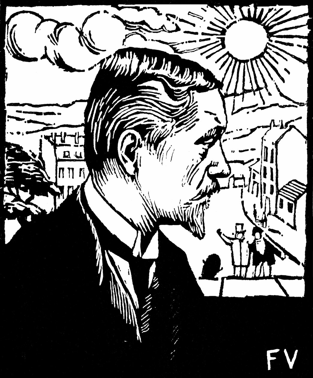 Zelfportret door Felix Edouard Vallotton