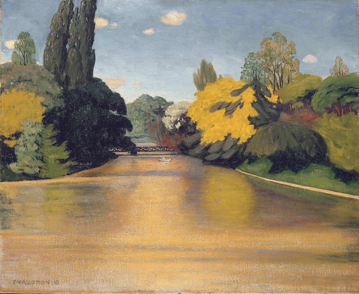 Bois de Boulogne, Las St. James, 1918 door Felix Edouard Vallotton