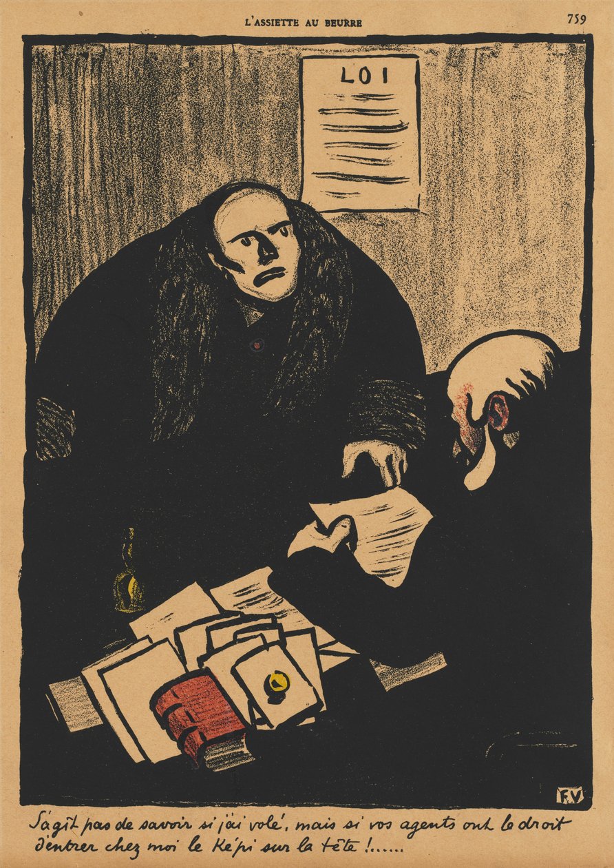 Misdrijven en straffen II, 759: De vraag is niet of... door Felix Edouard Vallotton