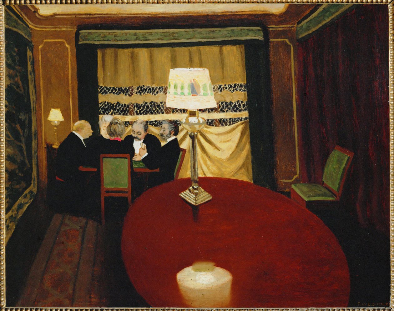 Poker door Felix Edouard Vallotton