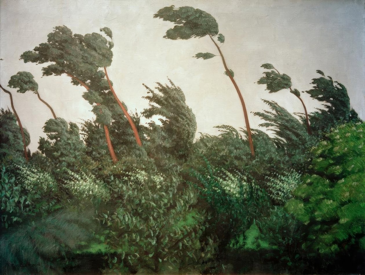 De wind door Felix Edouard Vallotton