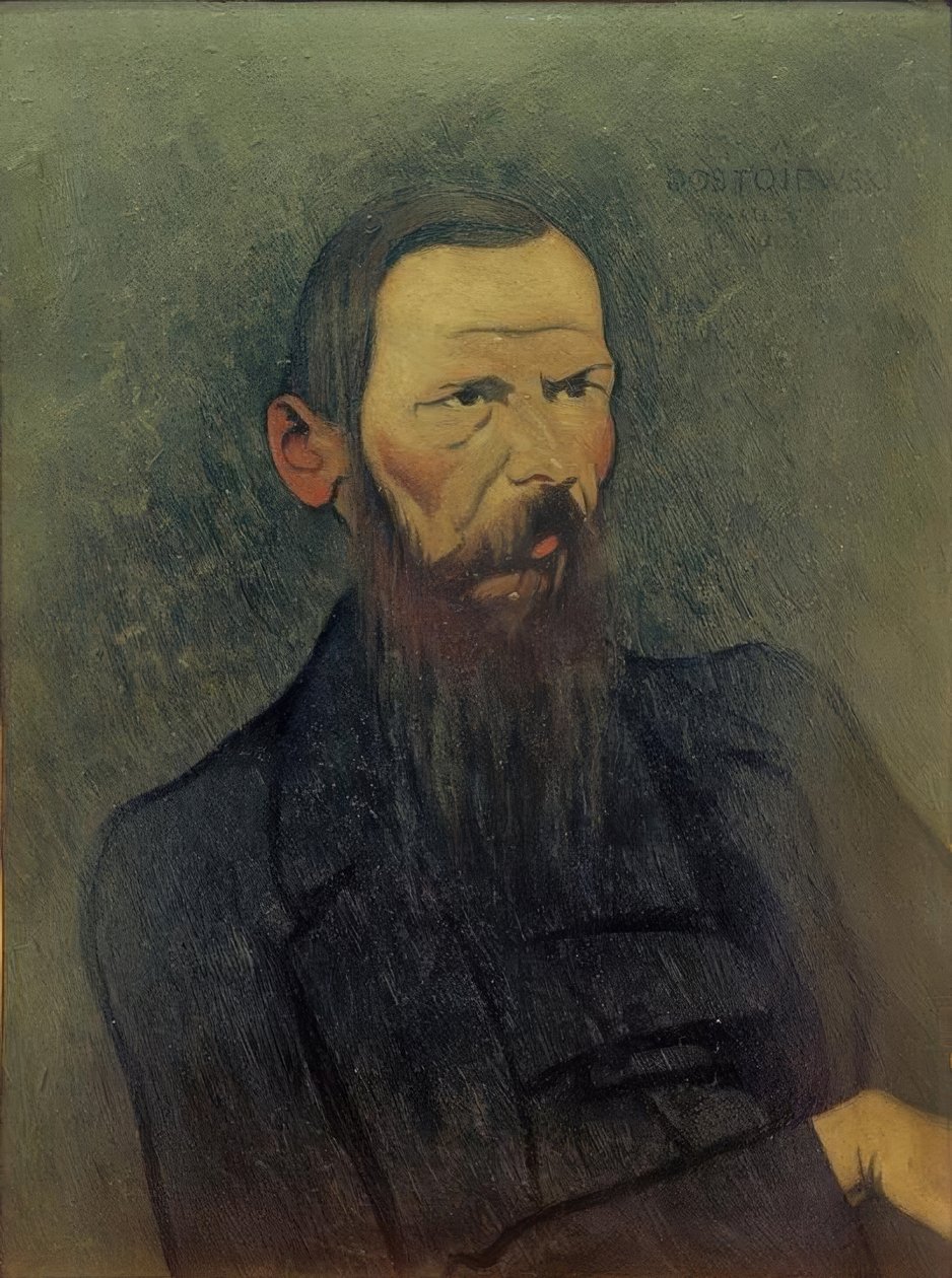 Decoratief portret van Dostojevski door Felix Edouard Vallotton