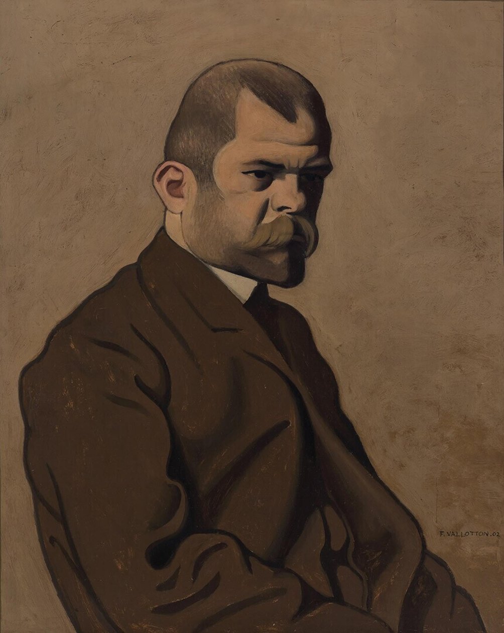 Portret van Ambroise Vollard 1865-1939, 1902 door Felix Edouard Vallotton
