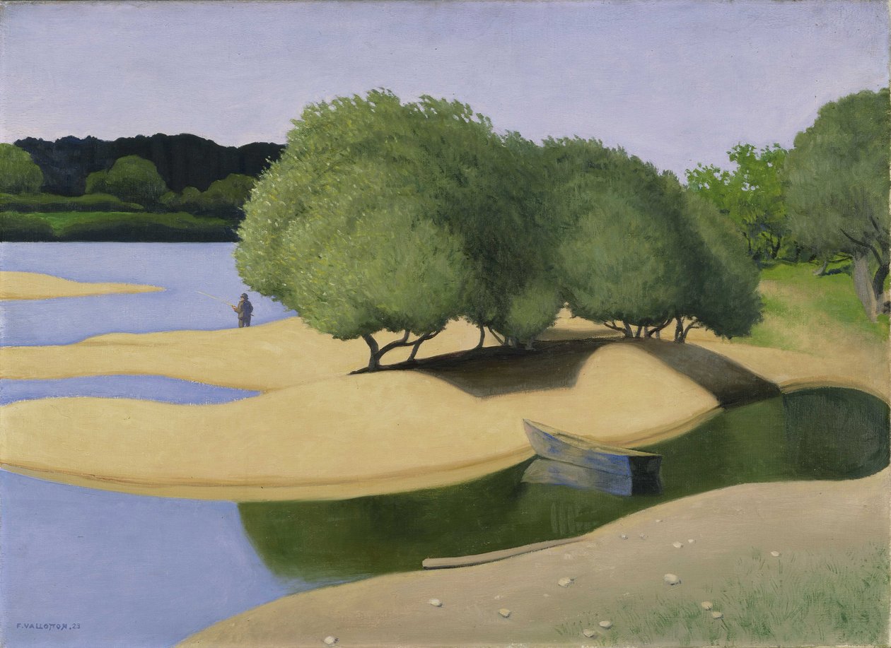 Zandbanken aan de Loire door Felix Edouard Vallotton