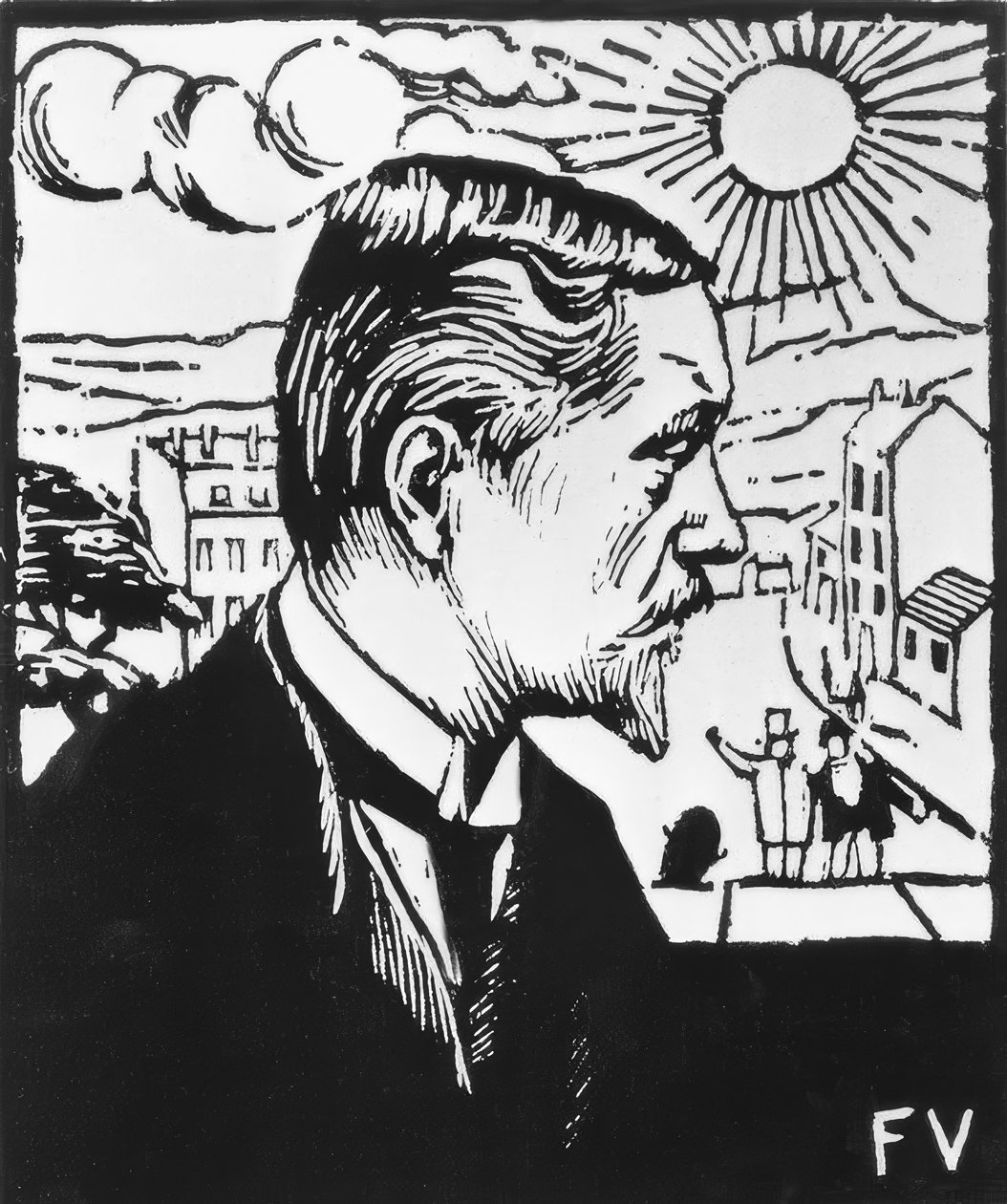 Zelfportret door Felix Edouard Vallotton