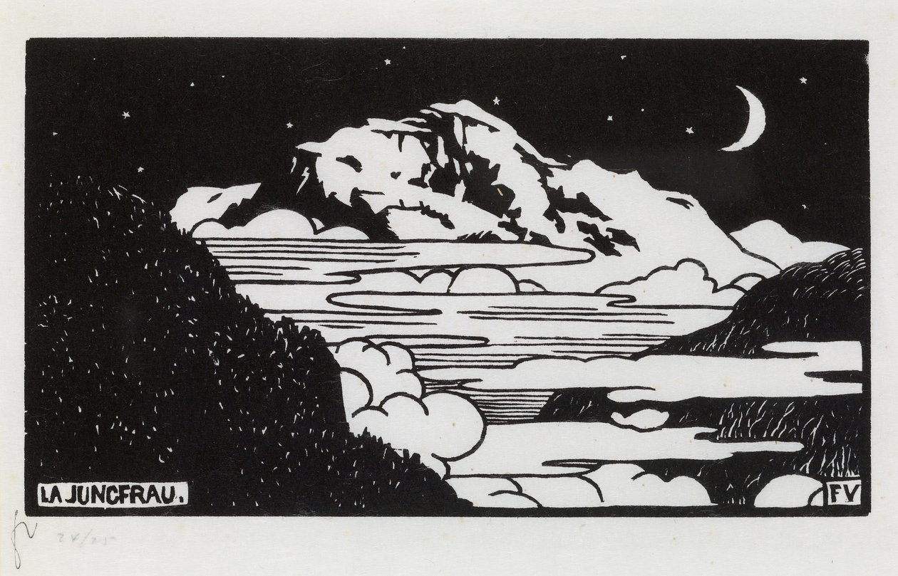 De Jungfrau, 1892 door Felix Edouard Vallotton