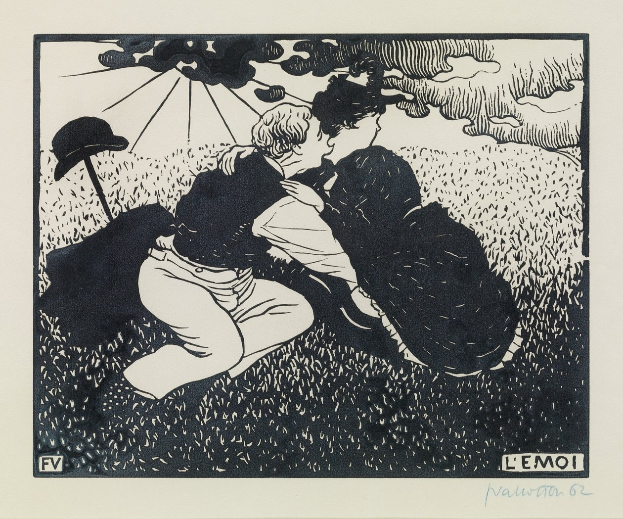De Ontroering, 1894 door Felix Edouard Vallotton