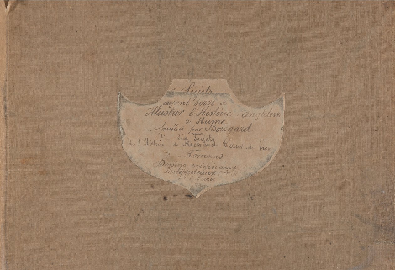 Album van 107 voorbereidende tekeningen ter illustratie van David Hume