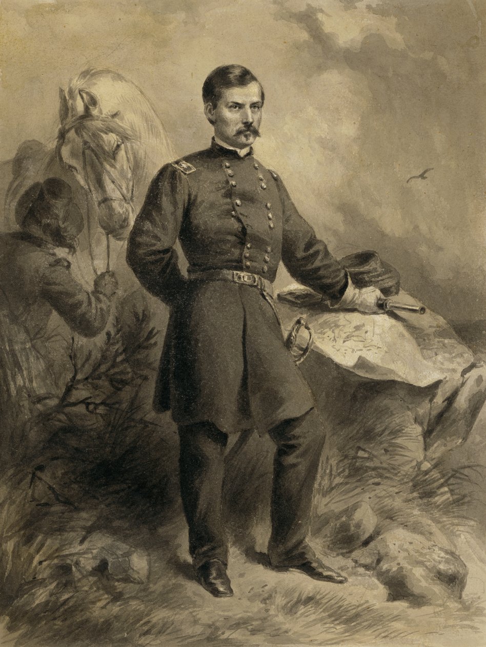 George Brinton McClellan door Felix Octavius Carr Darley