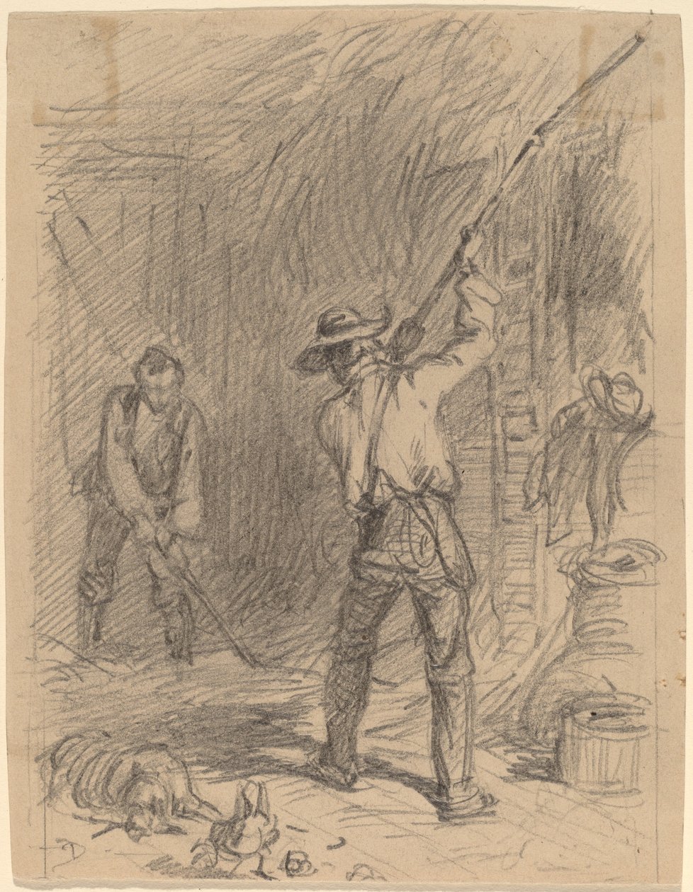 Man die slaat door Felix Octavius Carr Darley