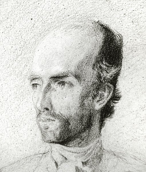Portret van een man, ca. 1845 door Félix Ziem