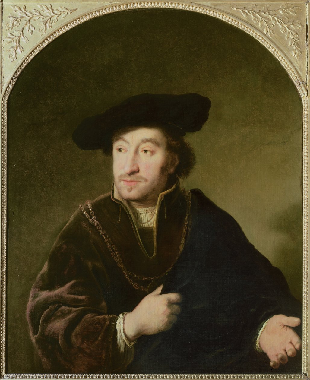 Portret van een heer door Ferdinand Bol