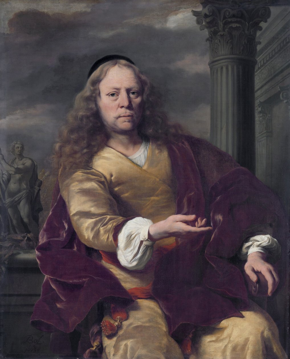 Portret van een man door Ferdinand Bol