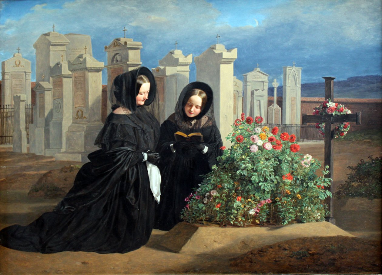 Op Allerzielen door Ferdinand Georg Waldmuller