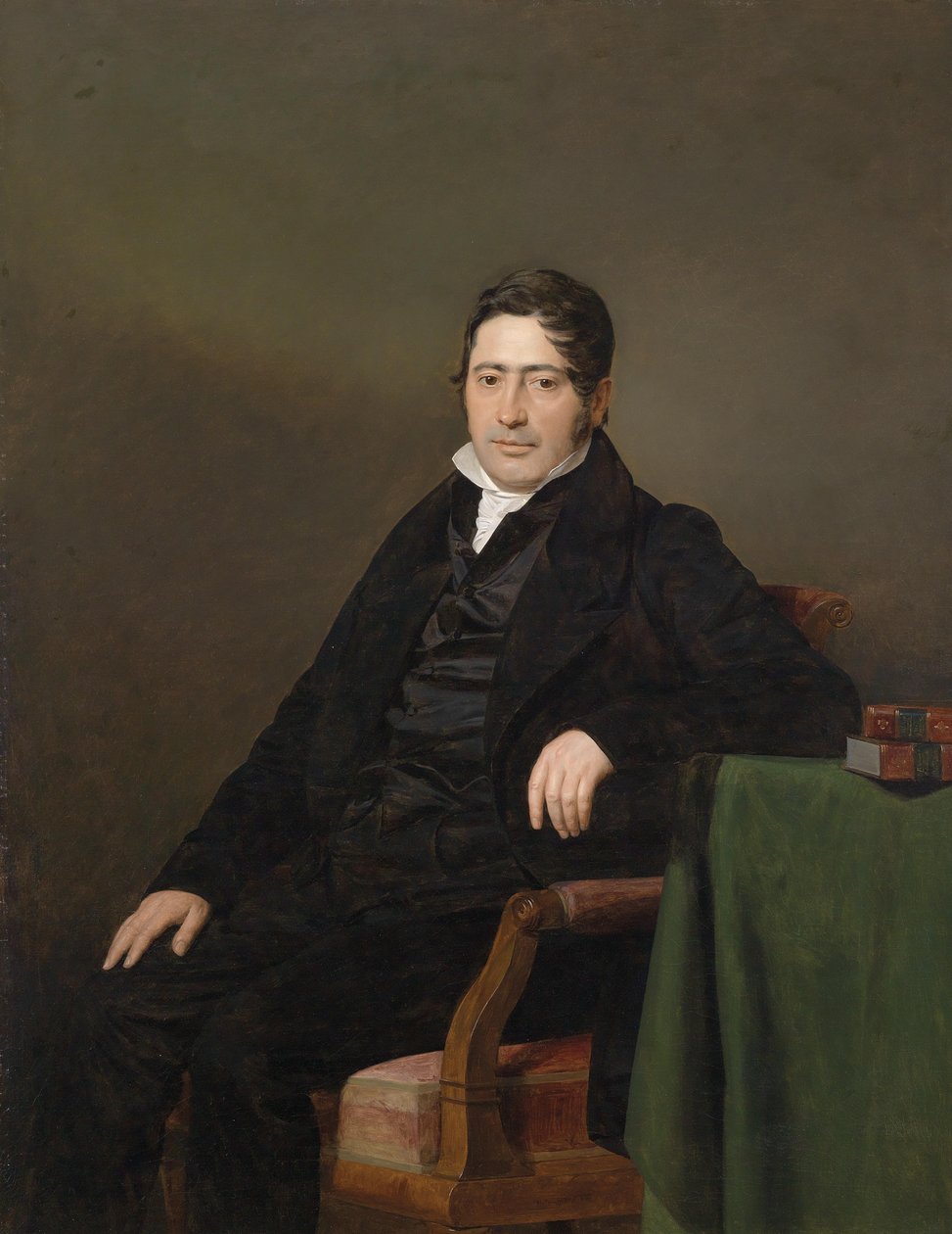 Portret van universiteitsprofessor Dr. med. Sigmund Caspar Fischer (1793-1860) door Ferdinand Georg Waldmuller