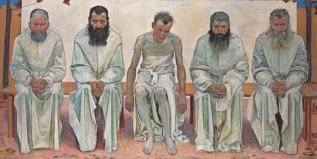 De levensmoede door Ferdinand Hodler