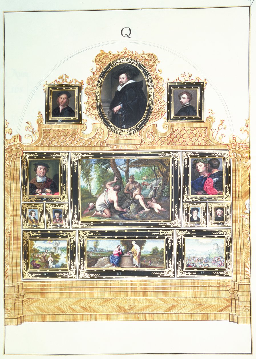 Boek I f.Q Geschilderde Inventaris van de Collectie van Keizer Karel VI in de Stallburg, Wenen, 1720-30 door Ferdinand Storffer or Astorffer