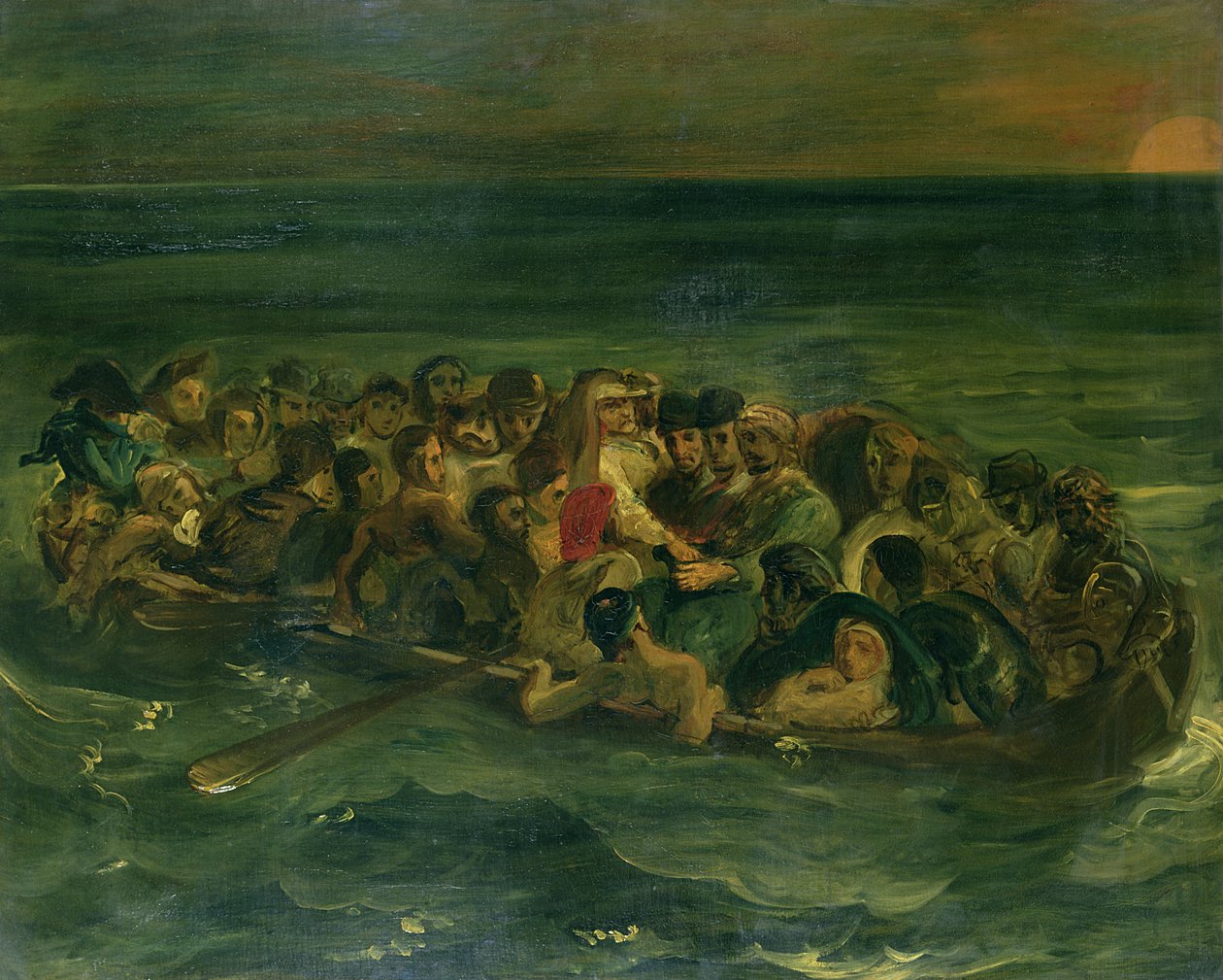Schets voor Het schipbreuk van Don Juan door Ferdinand Victor Eugene Delacroix