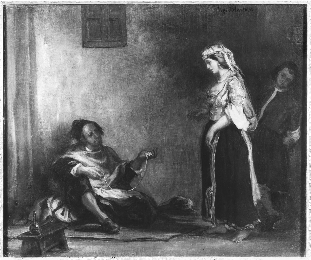 De Arabische koopman door Ferdinand Victor Eugene Delacroix