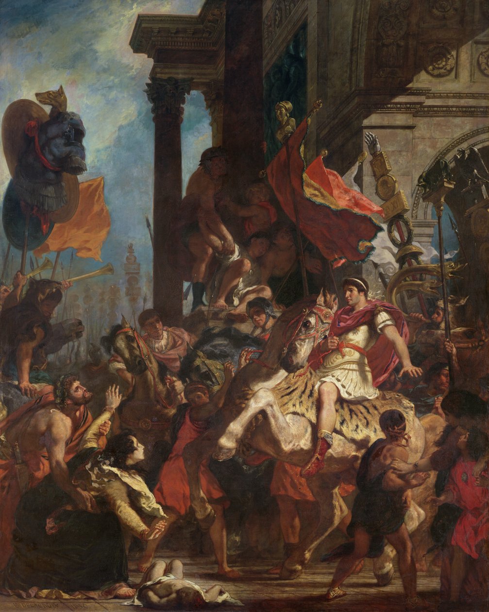 De gerechtigheid van Trajanus (53-117) 1840 | Kunstafdruk