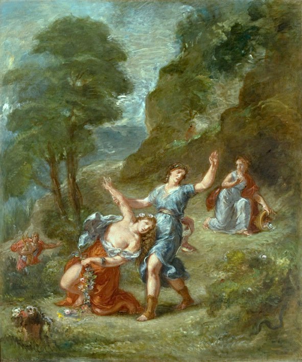 De lente door Ferdinand Victor Eugene Delacroix