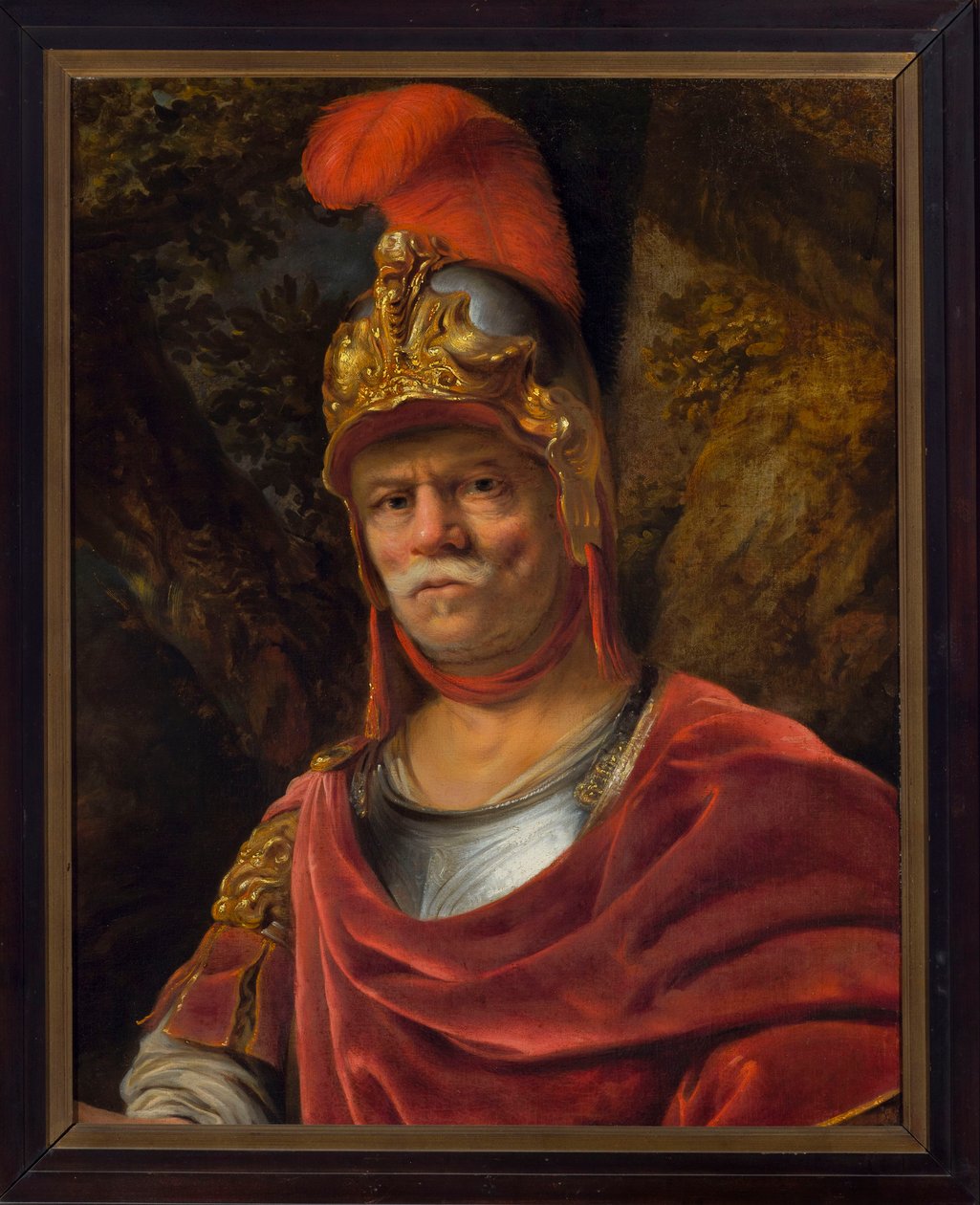 Man met gouden helm (Mars) door Ferdinand Bol