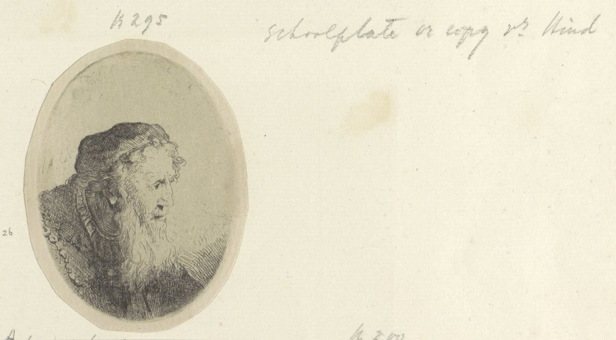 Oude man met baard door Ferdinand Bol