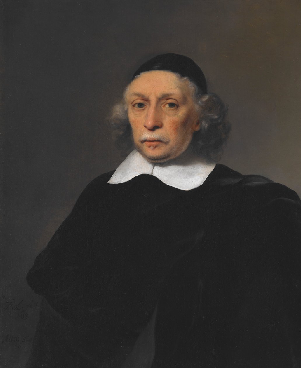 Portret van een geleerde door Ferdinand Bol