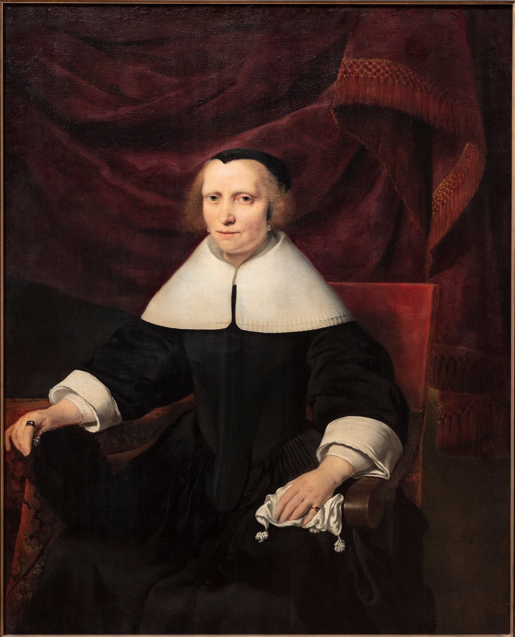 Portret van een vrouw door Ferdinand Bol