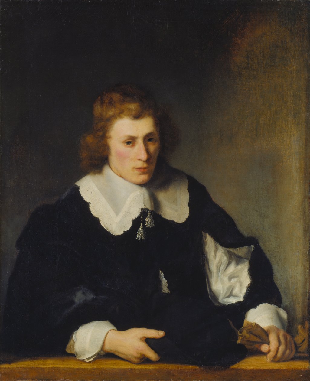 Portret van een jonge man door Ferdinand Bol