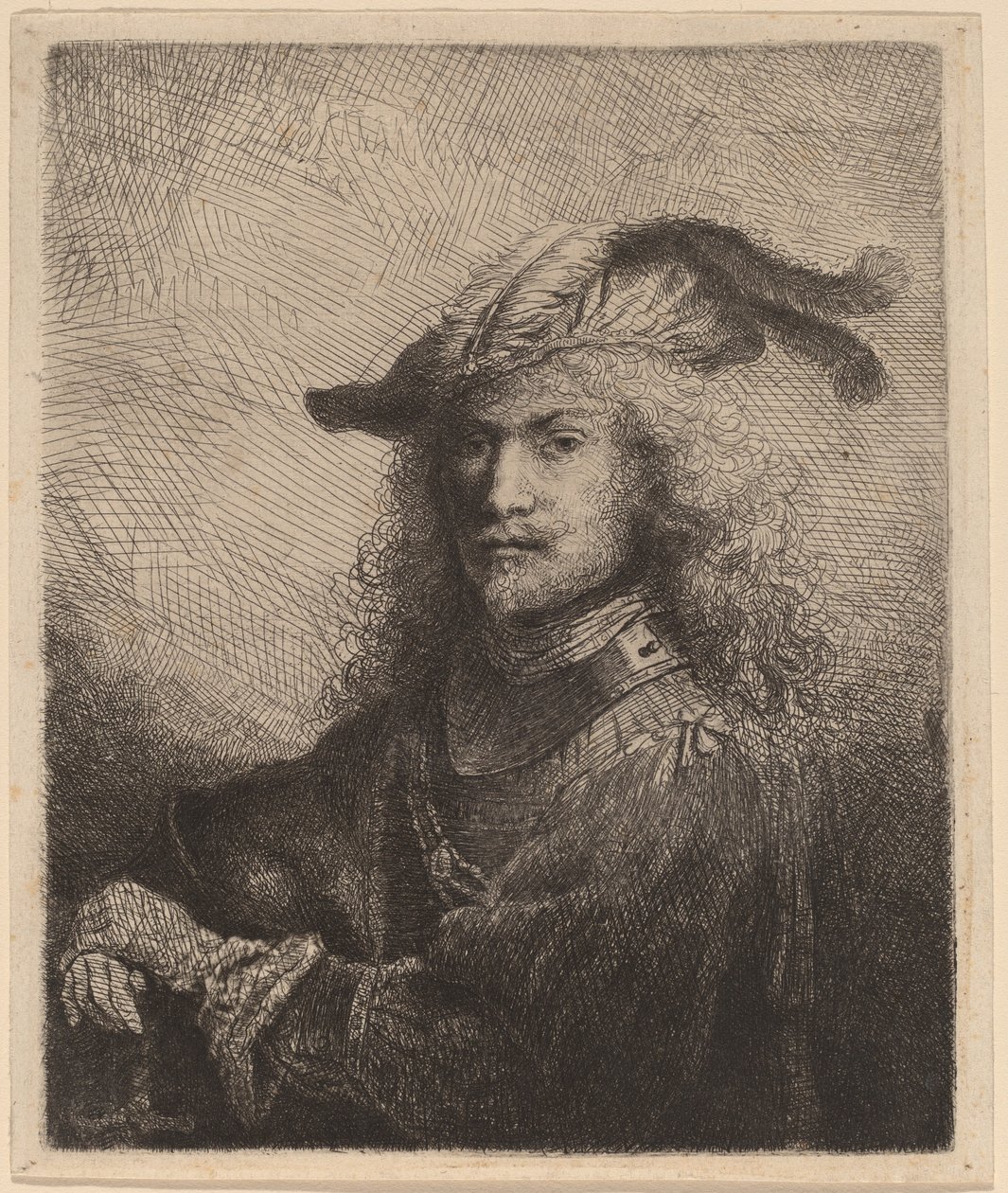 Portret van een officier door Ferdinand Bol
