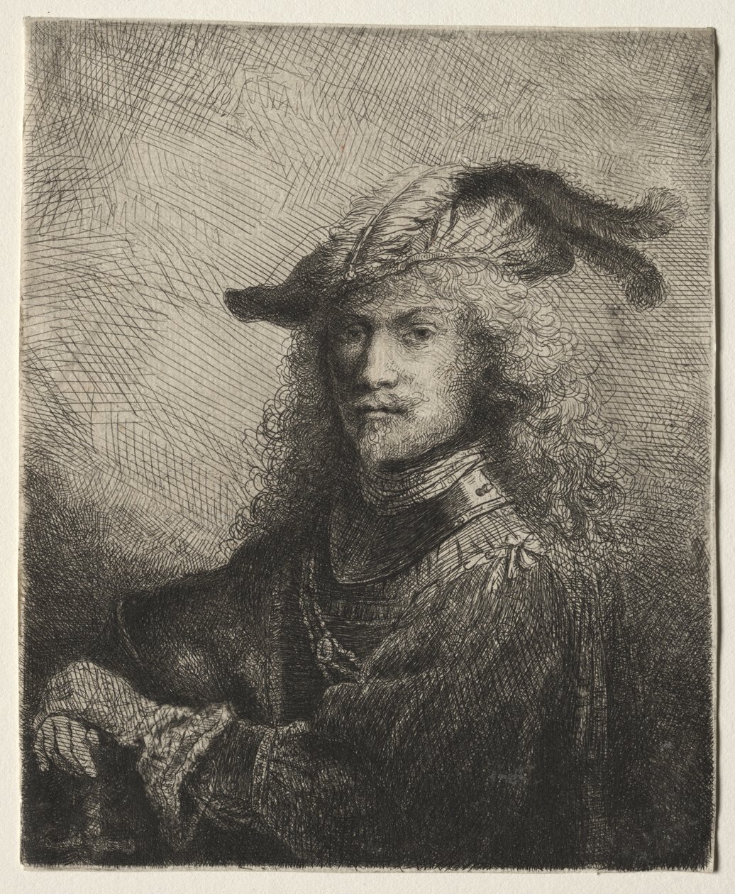 Portret van een officier door Ferdinand Bol
