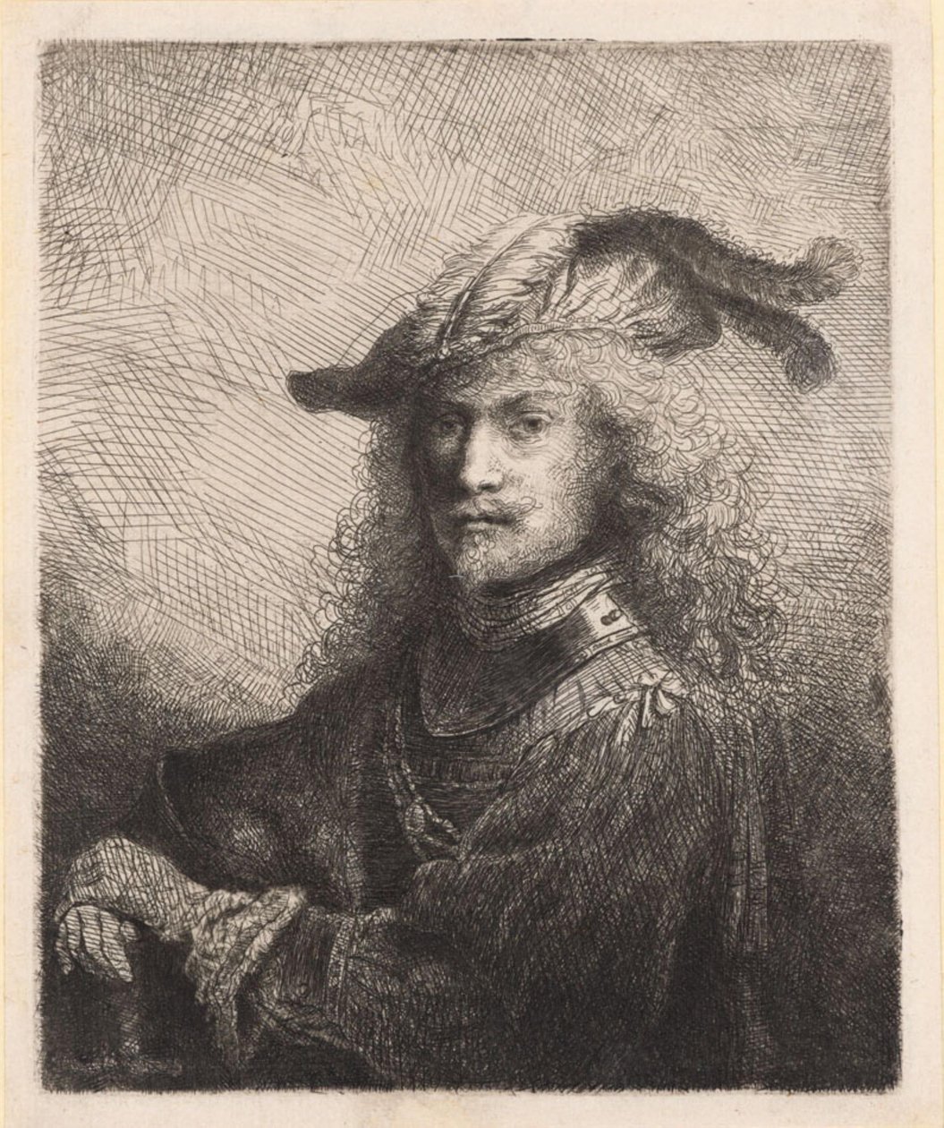 Portret van een officier door Ferdinand Bol