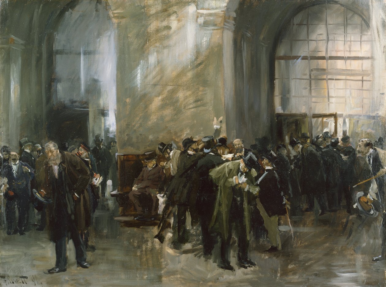 Op de beurs door Ferdinand Brutt