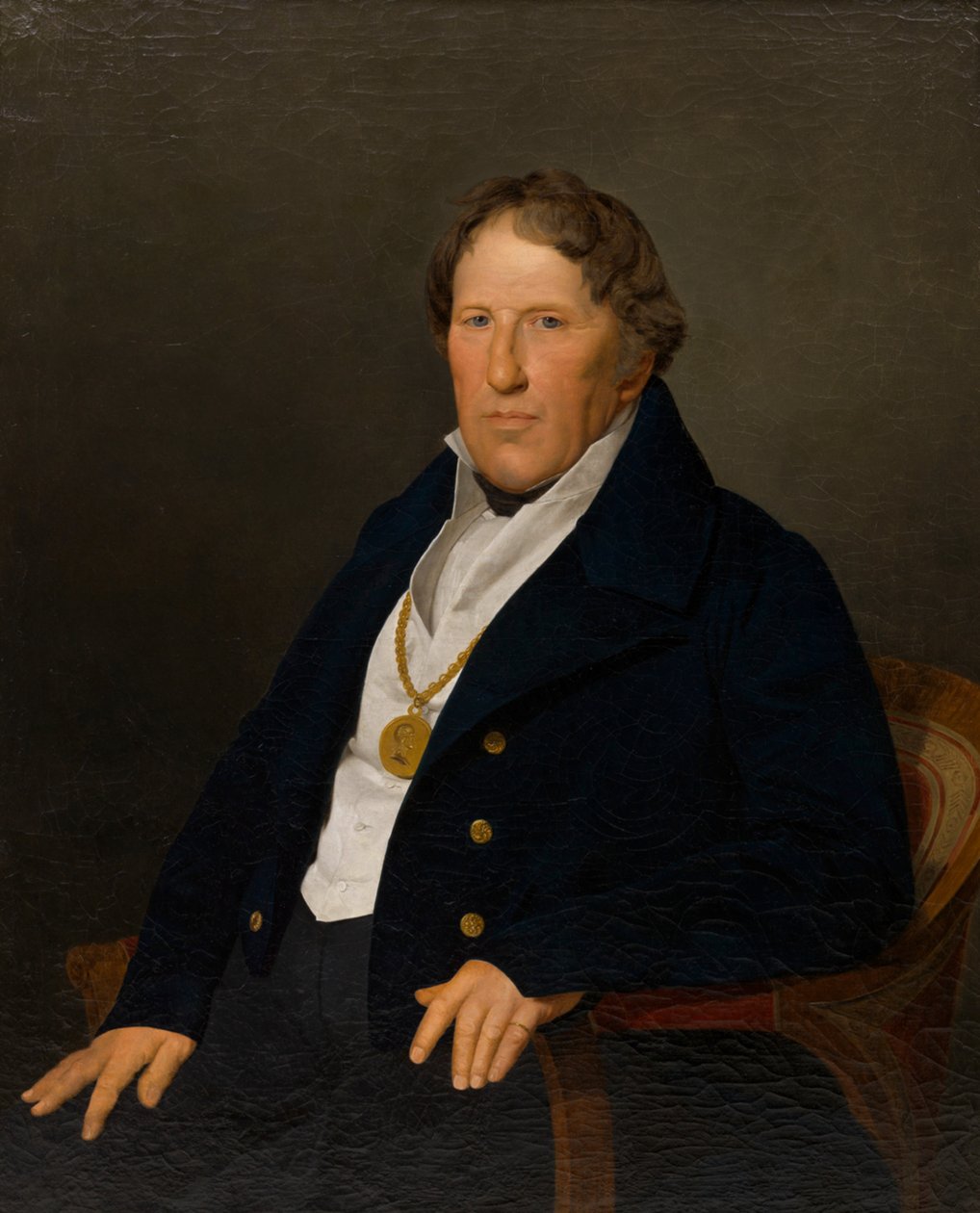 De schipper Mathias Feldmüller door Ferdinand Georg Waldmüller